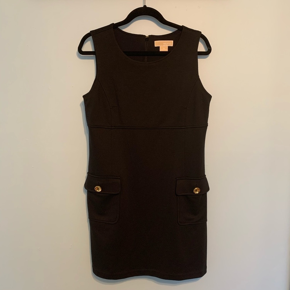MICHAEL Michael Kohrs Black Dress with Pockets